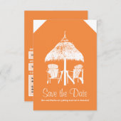 ジャマイカへのスーツケースタグ セーブザデート (正面/裏面)