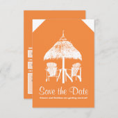 ジャマイカへのスーツケースタグ 招待状 (正面/裏面)