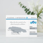 ジャマイカへの搭乗券のご案内 出欠カード (スタンド正面)