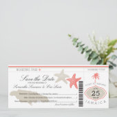 ジャマイカへの搭乗券の保存 セーブザデート (スタンド正面)