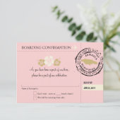 ジャマイカへの搭乗券の出欠確認 出欠カード (スタンド正面)