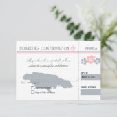 ジャマイカへの搭乗券 RSVP 出欠カード (スタンド正面)