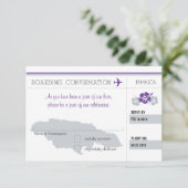 ジャマイカへの搭乗券 RSVP 出欠カード (スタンド正面)