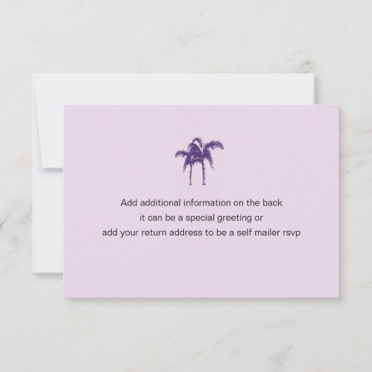 ジャマイカへの搭乗券 RSVP (裏面)