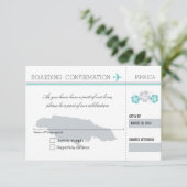 ジャマイカへのRSVPの搭乗券 出欠カード (スタンド正面)