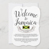 ジャマイカへようこそ | 結婚式場のカスタム 招待状 (正面)