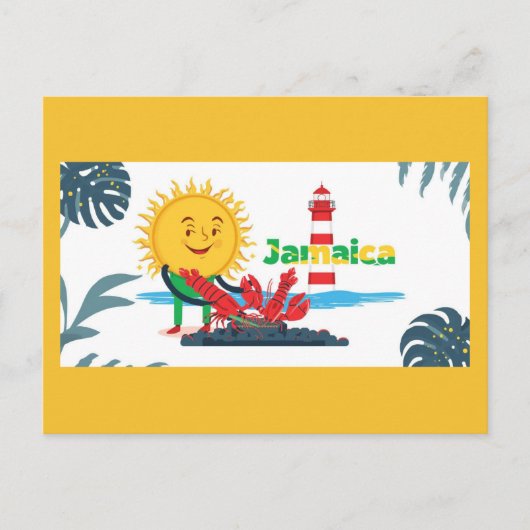 ジャマイカやモン ポストカード (正面)