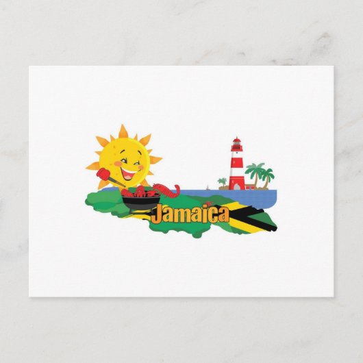 ジャマイカやモン ポストカード (正面)