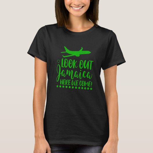 ジャマイカを見てこ来こ Tシャツ (正面)