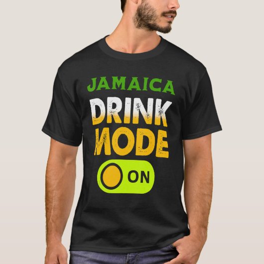 ジャマイカを飲むジャマイカのドリンクモード Tシャツ (正面)