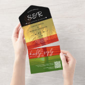 ジャマイカアイランドジャマイカラスタデスティネーションウェディング オールインワン招待状 (貼ってはがせる)