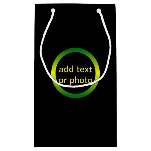 ジャマイカインスパイアグラデーション円 スモールペーパーバッグ (裏面)