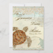 ジャマイカウミガメモダン沿岸海ビーチ 招待状 (裏面)