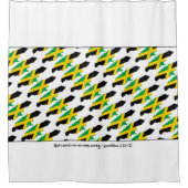 ジャマイカカスタム聖なる書物、 経典 シャワーカーテン (正面)