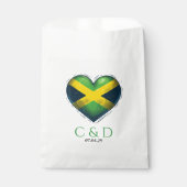 ジャマイカカップル結婚ハート フェイバーバッグ (正面)