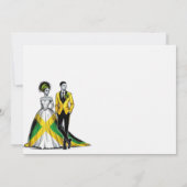 ジャマイカカップル結婚式招待状 招待状 (裏面)