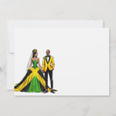 ジャマイカカップル結婚式招待状 招待状 (裏面)