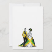 ジャマイカカップル結婚式招待状 招待状 (裏面)