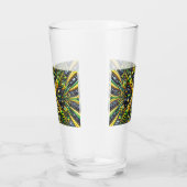 ジャマイカカラーのガラスカップ タンブラーグラス (右)