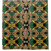 ジャマイカカラーのシャワーカーテン シャワーカーテン (正面)