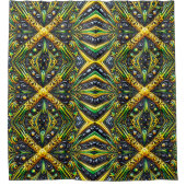 ジャマイカカラーのシャワーカーテン シャワーカーテン (正面)