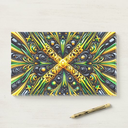 ジャマイカカラーのノート ポストイット (デスク)