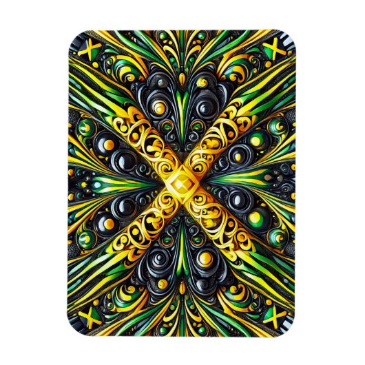 ジャマイカカラーのフレキシブルなフォトマグネット マグネット (縦)