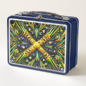 ジャマイカカラーのメタルステンレスランチボックス メタルランチボックス (正面)