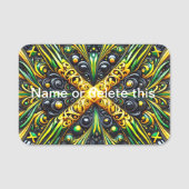 ジャマイカカラーの名前タグ 名札 (正面)