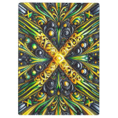 ジャマイカカラーの愛国的なクリップボード クリップボード (裏面)