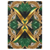 ジャマイカカラーの愛国的なクリップボード クリップボード (裏面)