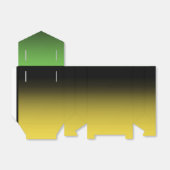 ジャマイカカラーグラデーショグラデーションン緑と金ゴールド フェイバーボックス (折り畳みなし)