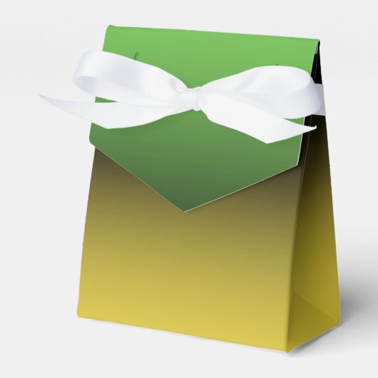 ジャマイカカラーグラデーショグラデーションン緑と金ゴールド フェイバーボックス (正面サイド)