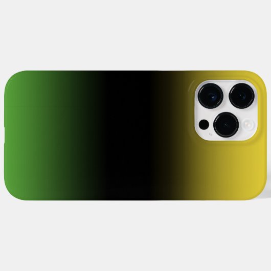 ジャマイカカラーグラデーショングラデーション緑と黄 Case-Mate iPhoneケース (裏面 (横))