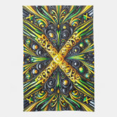 ジャマイカカラー付きキッチンタオルデザイン キッチンタオル (縦)