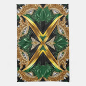 ジャマイカカラー付きキッチンタオルデザイン キッチンタオル (縦)