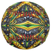 ジャマイカカラー付きソフトボールデザイン ソフトボール (裏面)