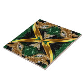 ジャマイカカラー付きタイルモダンデザイン タイル (側面)