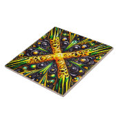 ジャマイカカラー付きタイルモダンデザイン タイル (側面)