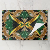 ジャマイカカラー付きティアウェイ紙パッド ペーパーパッド (折り畳み)