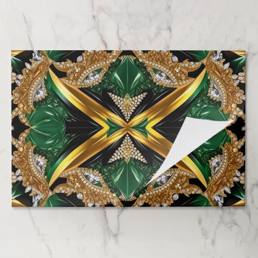 ジャマイカカラー付きティアウェイ紙パッド ペーパーパッド (折り畳み)