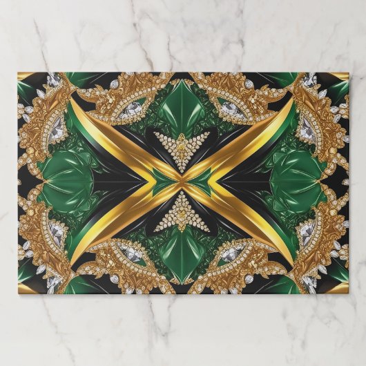 ジャマイカカラー付きティアウェイ紙パッド ペーパーパッド (正面)