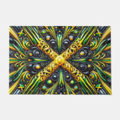 ジャマイカカラー付きドアマットデザイン ドアマット (正面)