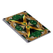 ジャマイカカラー付きノートブック抽象デザイン ノートブック (右側)