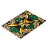 ジャマイカカラー付きノートブック抽象デザイン ノートブック (左側)