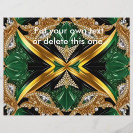 ジャマイカカラー付きフライヤーデザイン チラシ