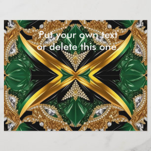 ジャマイカカラー付きフライヤーデザイン チラシ