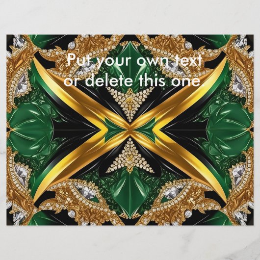 ジャマイカカラー付きフライヤーデザイン チラシ (正面)