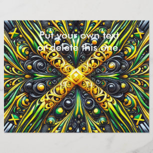 ジャマイカカラー付きフライヤーデザイン チラシ