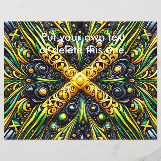 ジャマイカカラー付きフライヤーデザイン チラシ (正面)